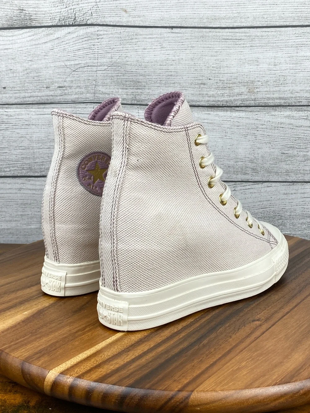 Converse Chuck Taylor All Star Wedge Platform High Light Pink Shoe Women Size 7